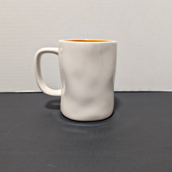 Rae Dunn Matte White BOO! Halloween Mug Orange Ceramic Large Letter LL Script - Picture 2 of 6